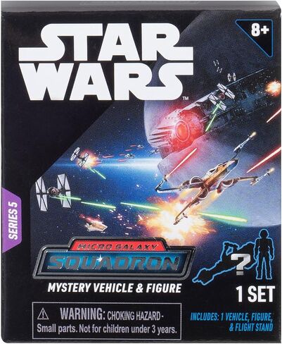 STAR WARS Micro Galaxy Squadron Series 5 (6 Pack) Mystery Blind Box - احصل على ستة مركبة 2.5 بوصة أو رقم 1 "مرخص رسميًا - لعبة محلية أصيلة - هدية للبنين والبنات والمراهقين - 8+ in Saudi Arabia