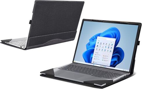 Laptop Case for Lenovo ThinkBook 16 G7 ARP Laptop [not Compatible with Any Other Model] ， 2 in 1 PU Leather Inside Pocket Cover (Dark Gray) in Saudi Arabia