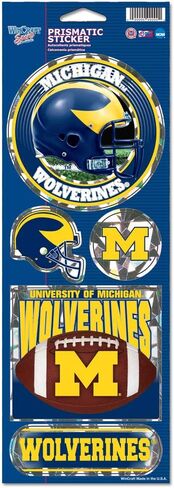 WinCraft NCAA Michigan Wolverines Prismatic Stickers, Team Color, One Size in Saudi Arabia