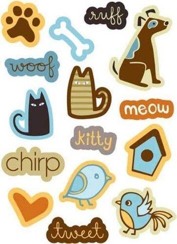 Pop Art Sicker Accents - Playful Pets #12 in Saudi Arabia