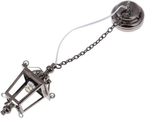 Hanging Lamp for 1/12 Dollhouse with Wire Frame in Black in Saudi Arabia