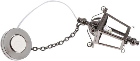 Hanging Lamp for 1/12 Dollhouse with Wire Frame in Black in Saudi Arabia