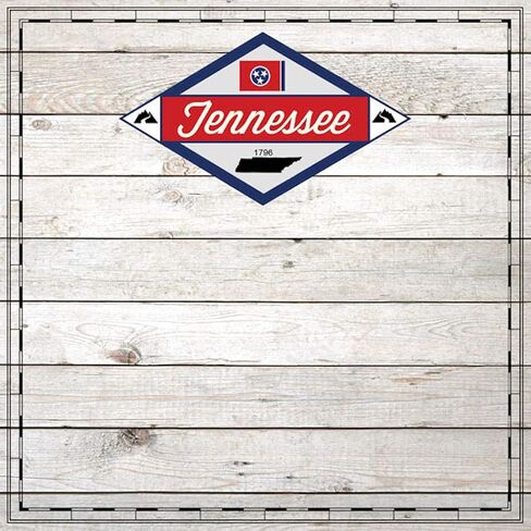 Scrapbook Customs 37370 Tennessee Wood Sightseeing 12 Inch x 12 Inch Scrapbook Paper - 1 Sheet in Saudi Arabia
