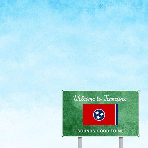 Scrapbook Customs 39859 Tennessee Welcome Road Sign 12 x 12 Double-Sided Scrapbook Paper - 1 Sheet in Saudi Arabia