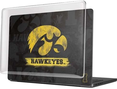 Skinit Case + Skin متوافق مع MacBook Pro 14in (2021) - تصميم شعار Iowa Hawkeyes المرخص رسميًا in Kuwait