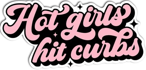 | ضربات الفتيات الساخنة للاصطاف السيارة - ملصق فتاة ساخنة روح الدعابة للمشاعر المرحة 7x3.5 بوصة - مواد متينة - للسيارات والشاحنات والخوذات وأجهزة الكمبيوتر المحمولة والألوبين. in Kuwait
