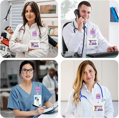 حبوب منع الحمل لدفع حبوب منع الحمل شارة بكرة قابلة للسحب مضحك صيدلية التكنولوجيا Med Tech حامل الشارة التمريض الأرجواني RN in Kuwait