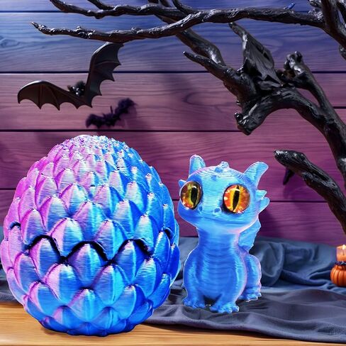 Black Dragon Cake Topper 3D Printed Dragon Eggs Cake Decorations Fantasy Dragon Birthday Party Favors Gold Black Balls Cake Toppers Baby Shower Decor in Kuwait