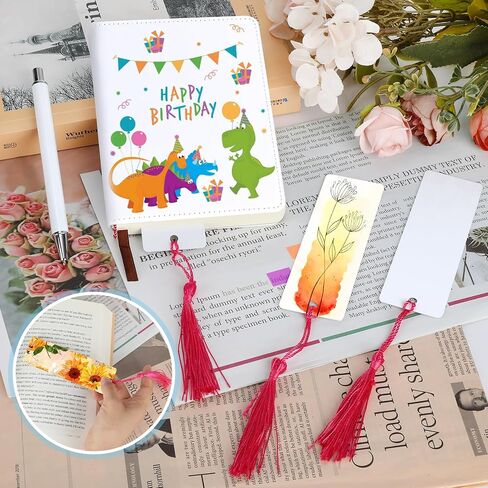 21pcs دفتر ملاحظات التسامي ومجموعة القلم ، A6 100 صفحات دفتر مجلة فارغة مع 10pcs تسامي أقلام نقطة الالتواء وإشارات مرجعية على الوجهين للعودة إلى المدرسة هدية مكتب الفصول الدراسية in Saudi Arabia