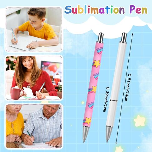21pcs دفتر ملاحظات التسامي ومجموعة القلم ، A6 100 صفحات دفتر مجلة فارغة مع 10pcs تسامي أقلام نقطة الالتواء وإشارات مرجعية على الوجهين للعودة إلى المدرسة هدية مكتب الفصول الدراسية in Saudi Arabia