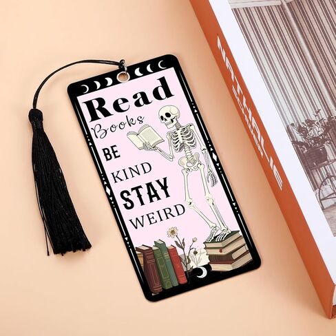 بوو سلة سلة للنساء مرجعية عيد الهالوين مع شرابات لقارئ كتاب كتاب الكتب ، هدايا القوطية القوطية لفتياتها ، هدايا الرومانسية المظلمة لقراءة النساء in Kuwait