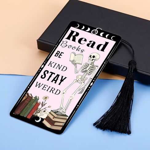 بوو سلة سلة للنساء مرجعية عيد الهالوين مع شرابات لقارئ كتاب كتاب الكتب ، هدايا القوطية القوطية لفتياتها ، هدايا الرومانسية المظلمة لقراءة النساء in Kuwait