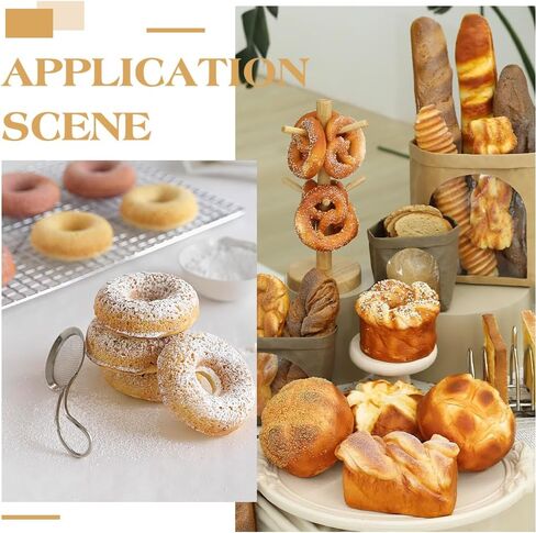 Mayjoydiy 70pcs مصغرة طعام الخبز دمية الخبز الخبز crosnsant ملحقات راتنجات صغيرة صغيرة in Saudi Arabia