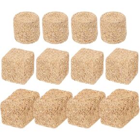 Doitool 12 PCS Mini Hay Bales ، Miniature Hay Colls ، Dollhouse Haystack Accessories ، Diy Sand Table Decor in Kuwait