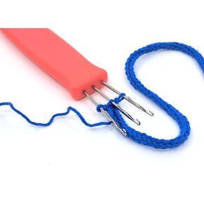 House Village Cordie - I-Cord Hand Tool for Knitting, Crochet, I-Cord Bind Offs and DIY Crafts (Coral Red) - Cord Maker, Compact Durable Craft Tool with Video Instructions in Saudi Arabia