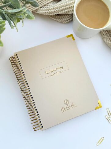 IVF Journey Planner | Fertility & IVF Journey Organizer for Women | Infertility Support & Treatment Tracker | Minimalist Design | By Psalm & Baby Dust in Saudi Arabia