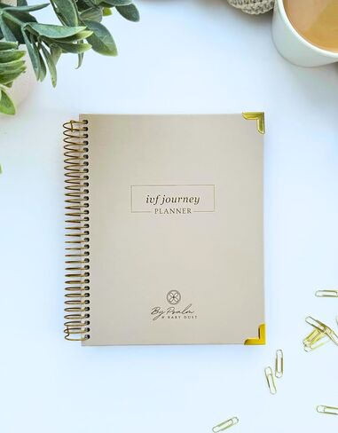 IVF Journey Planner | Fertility & IVF Journey Organizer for Women | Infertility Support & Treatment Tracker | Minimalist Design | By Psalm & Baby Dust in Saudi Arabia