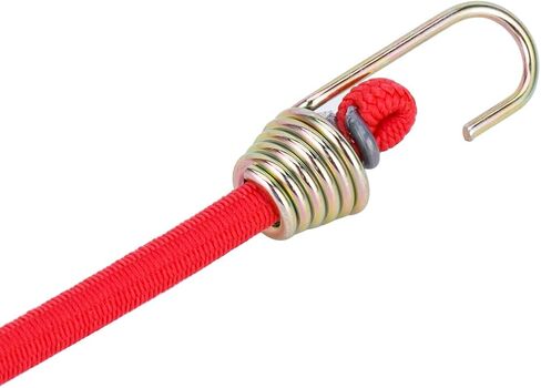 5pcs حبل حزام مرن مع خطاف المقطورة الإنقاذ على رف السقف أشرطة الأمتعة ، والأسلاك bungee ل 1/10 RC Crawler Car SCX10 TRX6 GEN7 GEN8 TAMIAA D90 TF3 (RED) in Kuwait