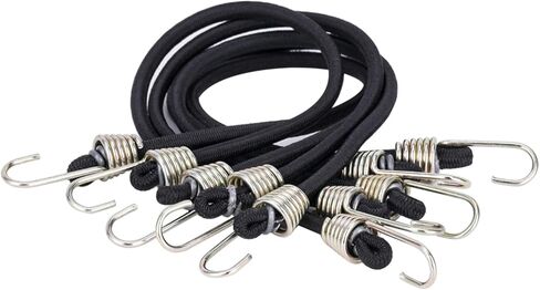 5pcs Elastic Strap Rope with Rescue Trailer Hooks Roof Rack Luggage Fix Straps,Bungee Cords for 1/10 RC Crawler Car SCX10 TRX4 TRX6 Gen7 Gen8 Tamiya D90 TF3 (Red) in Saudi Arabia