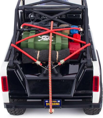 5pcs Elastic Strap Rope with Rescue Trailer Hooks Roof Rack Luggage Fix Straps,Bungee Cords for 1/10 RC Crawler Car SCX10 TRX4 TRX6 Gen7 Gen8 Tamiya D90 TF3 (Red) in Saudi Arabia