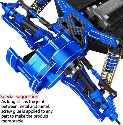 لترقيات الألمنيوم الأجزاء 1/10 Rustler 2WD (VXL)/SLASH 2WD (VXL)/Stampede 2WD (VXL)/Bandit 2WD (VXL) ، مفاصل التوجيه الأمامية ومحاور الخلفية وكتل Caster Casts Up ، Navy Blue. in Saudi Arabia