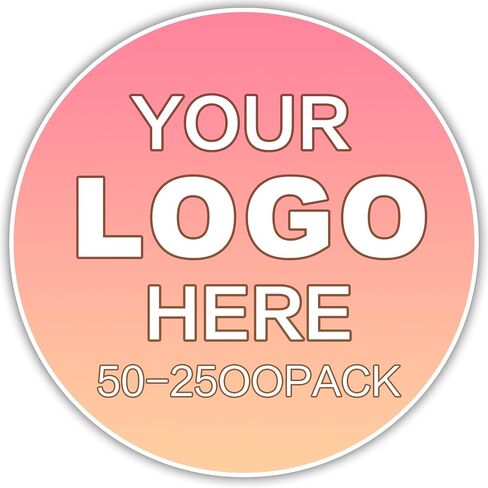1-2500 Custom Stickers, Bulk Personalized etiquetas Logo Waterproof Vinyl Labels, Suitable for Corporate Business Gift Stickers, Customizable with Any Design in Saudi Arabia