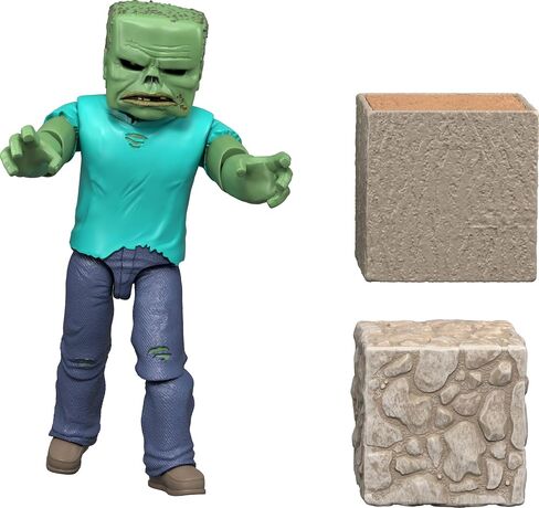 مجموعة Mattel Minecraft Action Figure & Accessories مجموعة ، Zombie Posable شخصية قابلة للتحصيل مستوحاة من فيلم Minecraft ، 3.25 بوصة in Saudi Arabia