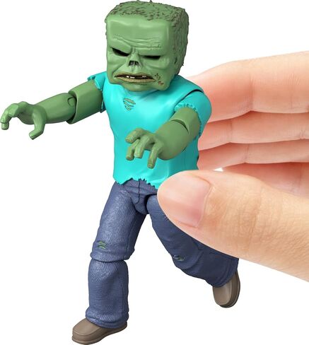 مجموعة Mattel Minecraft Action Figure & Accessories مجموعة ، Zombie Posable شخصية قابلة للتحصيل مستوحاة من فيلم Minecraft ، 3.25 بوصة in Saudi Arabia
