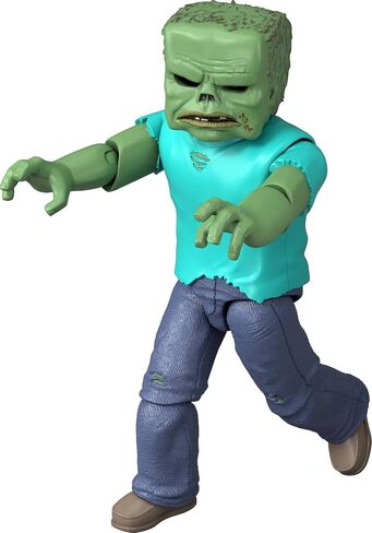 مجموعة Mattel Minecraft Action Figure & Accessories مجموعة ، Zombie Posable شخصية قابلة للتحصيل مستوحاة من فيلم Minecraft ، 3.25 بوصة in Saudi Arabia