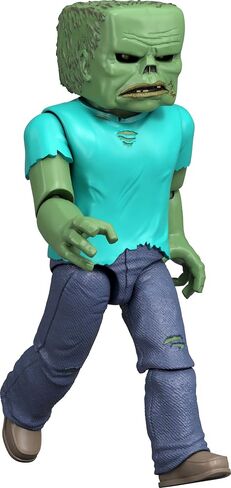 مجموعة Mattel Minecraft Action Figure & Accessories مجموعة ، Zombie Posable شخصية قابلة للتحصيل مستوحاة من فيلم Minecraft ، 3.25 بوصة in Saudi Arabia