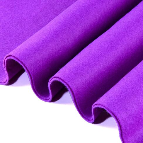 GLOREIEY Soft Felt Fabric 36"x54" 1.4mm Thick for DIY, Sewing, Bulletin Boards, Craft Projects (Purple, 1 Yard) in Saudi Arabia