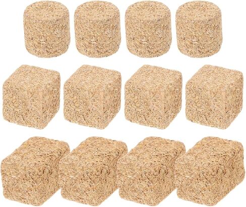 Doitool 12 PCS Mini Hay Bales ، Miniature Hay Colls ، Dollhouse Haystack Accessories ، Diy Sand Table Decor in Kuwait