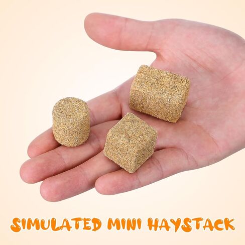 Doitool 12 PCS Mini Hay Bales ، Miniature Hay Colls ، Dollhouse Haystack Accessories ، Diy Sand Table Decor in Kuwait