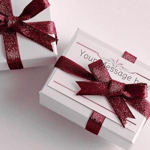 Burgundy Glitter Ribbon 1/2 inch X 10 Yard Glitter Ribbons for Craft Christmas Tree Gift Wrapping Ribbon Holiday Birthday Decoration Gift Wrapping DIY Bow Making Glitter Ribbons in Kuwait