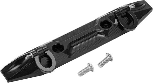 RC Car Front Bumper, 1/10 Scale Aluminum Bumper with U Hook Compatible with E 2.0 (Black) in Saudi Arabia