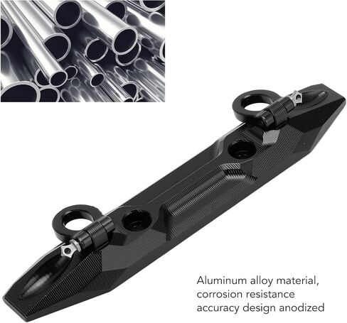 RC Car Front Bumper, 1/10 Scale Aluminum Bumper with U Hook Compatible with E 2.0 (Black) in Saudi Arabia