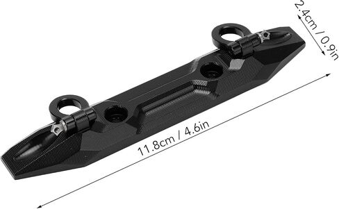 RC Car Front Bumper, 1/10 Scale Aluminum Bumper with U Hook Compatible with E 2.0 (Black) in Saudi Arabia