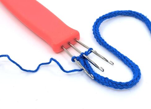 House Village Cordie - I -Cord Hand Tool للحياكة والكروشيه وملاحظ I -Cord و DIY Crafts (Coral Red) - صانع الحبل ، أداة متينة مضغوطة مع تعليمات الفيديو in Saudi Arabia