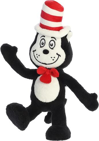 Aurora® Whimsical Dr. Seuss™ Cat in The Hat Armature Stuffed Animal - Magical Storytelling - Officially Licensed - Black 8 Inches in Saudi Arabia