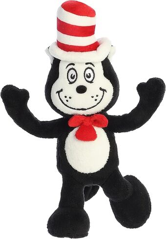 Aurora® Whimsical Dr. Seuss™ Cat in The Hat Armature Stuffed Animal - Magical Storytelling - Officially Licensed - Black 8 Inches in Saudi Arabia
