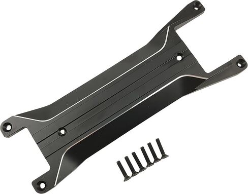 Aluminum Chassis Brace Plate for 1/16 Mini Maxx 4WD RC Monster Truck, Upgrade Replacement Part (Black) in Saudi Arabia