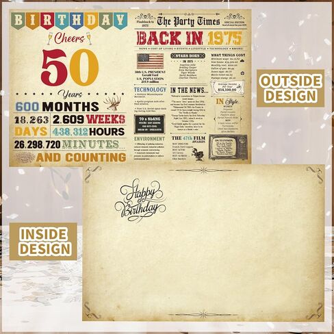 30th Birthday Card for Women Men, Happy Funny 30th Birthday Decoration for Her Him, Back In 1995 Retro 30 Year Old Birthday Gifts Card for Son Daughter, Classy Vintage, 21.5 * 28 CM in Kuwait