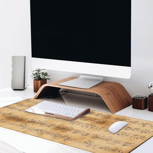 Alien and UFO Large Gaming Desk Mat,Rubber Non-Slip Colorful Mushroom Planet Star Mouse Pad,31.5x11.8x0.12in Extended Sci-Fi Mousepad,Game Lover Mice Pads Gifts,Office Home Deskmat Decor in Saudi Arabia