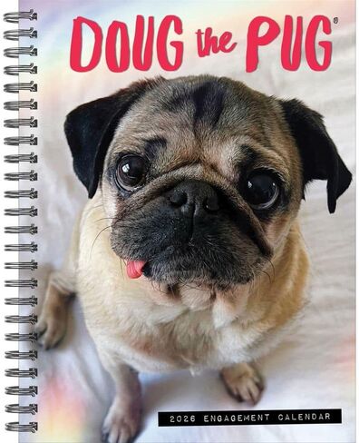 Doug The Pug 2026 6.5" x 8.5" Engagement Calendar in Saudi Arabia