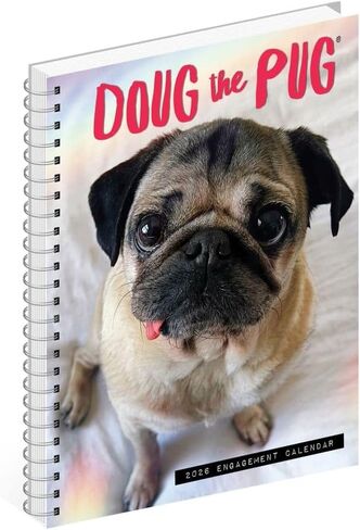Doug The Pug 2026 6.5" x 8.5" Engagement Calendar in Saudi Arabia