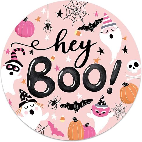 Whaline 500 Pcs Halloween Stickers Label Roll Boo Ghost Pumpkin Bat Self-Adhesive Sticker Decals for Party Craft Scrapbook Envelope Decorations in Saudi Arabia