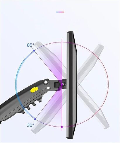 H80 سطح المكتب غاز الربيع 17-27 بوصة LCD LED شاشة الوقوف ذراع تصاعد التلفزيون الكامل حركة مريحة مريحة سطح المكتب سعة الحمل 2-9 كيلوغرام in Saudi Arabia