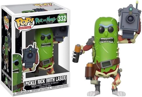 فونكو بوب! الرسوم المتحركة: Rick & Morty - Pickle Rick مع شخصية قابلة للتحصيل بالليزر in Saudi Arabia