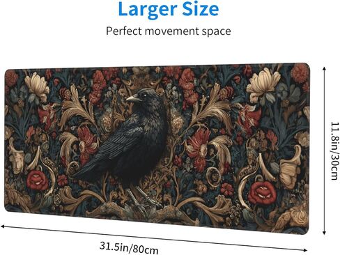 وسادة الماوس ألعاب الغراب ممتدة من وسادات لوحة مفاتيح مقاومة للماء مع حواف مخيط لمنزل المكتب in Kuwait