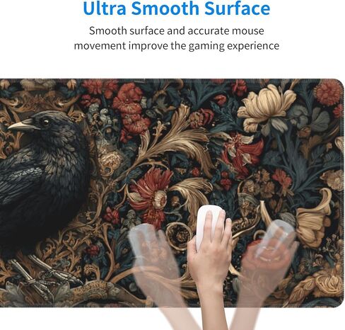 وسادة الماوس ألعاب الغراب ممتدة من وسادات لوحة مفاتيح مقاومة للماء مع حواف مخيط لمنزل المكتب in Kuwait